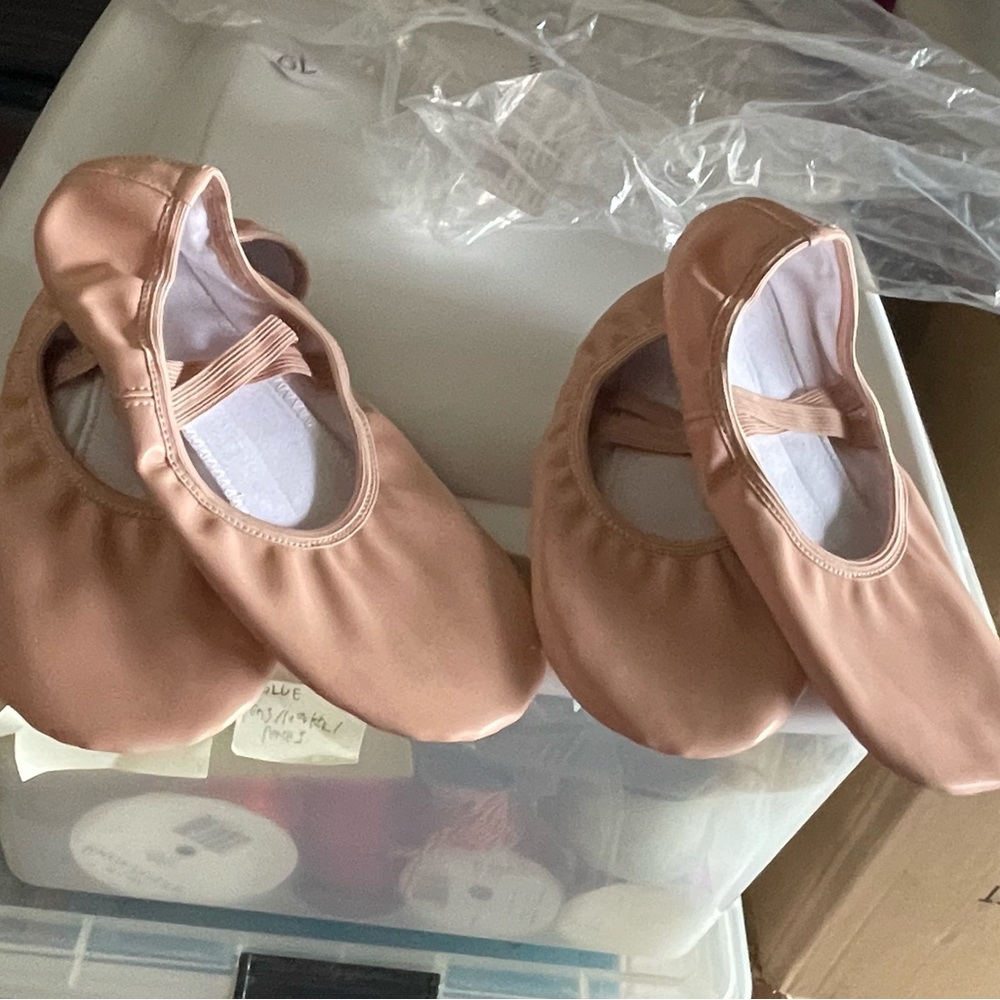 Flat ballet slippers leather ballet shoes